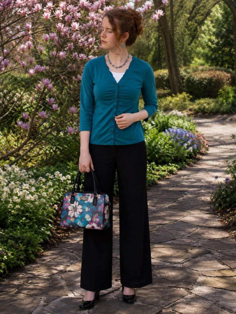 Teal Laura Scott Button up shirt size S